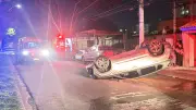 Capotamento em Indaiatuba deixa cinco feridos, três crianças