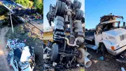 Carreta com cerveja tomba e interdita BR-316 no Piauí
