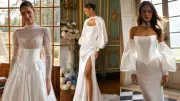 Casamento no inverno: tendências de vestidos de noiva com mangas e capas