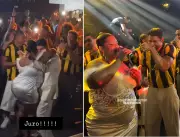 Cauã Reymond dança com MC Carol em festa de nova série