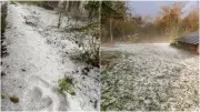 Chuva de granizo atinge Vale do Itajaí e causa estragos em SC