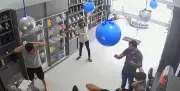 Câmera flagra assalto relâmpago a loja de eletrônicos em Sousa, PB