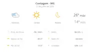 Contagem (MG): segunda-feira ensolarada com nevoeiro ao amanhecer