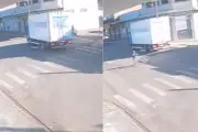 Criança escapa de atropelamento por caminhão em Paiçandu, PR