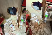 Criminosos abrem buraco em parede e roubam canetas emagrecedoras em Cuiabá