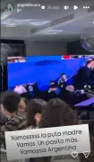 Di María comemora classificação da Argentina: 