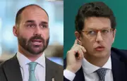 Eduardo Bolsonaro critica pré-candidatura de Ricardo Salles ao Senado por SP