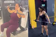 Empresária chora ao segurar 44 kg perdidos e viraliza