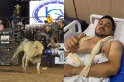 Empresário e primo de Ana Castela quebra clavícula em rodeio em MT