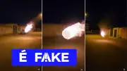 É #FAKE: vídeo de bola de fogo em rua foi criado por IA