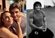 Filho de Ivete Sangalo, Marcelo, exibe físico musculoso e nega uso de anabolizantes