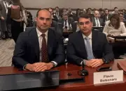 Flávio Bolsonaro defende fim de tarifas dos EUA em audiência crucial