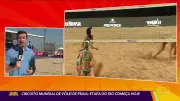 Fortes ventos danificam arena e adiam etapa do Circuito Mundial de vôlei de praia no Rio