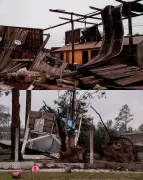 Granizo e vento destelham mais de 100 casas e deixam 400 desalojados no RS