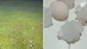 Granizo gigante atinge cidades do RS; veja tamanho e previsão