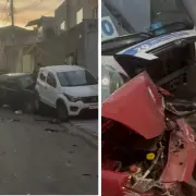 Homem de 20 anos é detido após furtar micro-ônibus e bater em vários carros em Betim