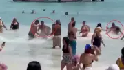 Homem é espancado por banhistas após agredir companheira em praia na República Dominicana