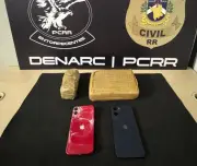 Homem preso com 1,5 kg de skunk em Boa Vista após perseguição