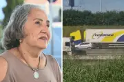Idosa de 83 anos tem carro arrastado por carreta na Dutra e reza terço