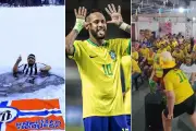 Idosas misturam remada viking e dança créu para torcer pelo Brasil na Copa