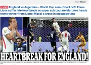 Imprensa inglesa lamenta eliminação na Copa do Mundo de 2026