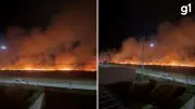 Incêndio de grandes proporções atinge Xangri-lá, no Litoral Norte do RS