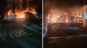 Incêndio destrói garagem e 17 veículos da Prefeitura de Trabiju