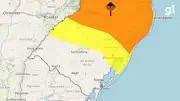 Inmet alerta para chuva, vento e granizo no Rio Grande do Sul