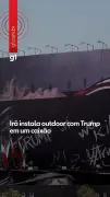 Irã instala outdoor com Trump em caixão e ameaça matá-lo