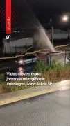 Jato d'água em Interlagos: Sabesp inicia reparo de tubulação