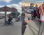 Jovem simula acidente de moto para pedir namoro na Paraíba