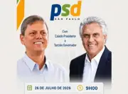 Kassab associa Tarcísio a Caiado em convites para evento do PSD