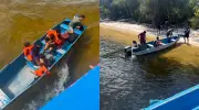 Lancha da Semed naufraga no rio Arapiuns com 13 pessoas resgatadas