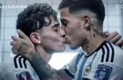 Madonna compartilha clipe com IA de jogadores argentinos se beijando