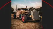 Mecânico constrói rat rod com sucata e motor Detroit em Araraquara