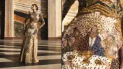 Miss Brasil se despede com vestido inspirado em 'A Última Ceia'