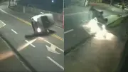 Motorista capota carro e segue viagem; multado por recusar bafômetro