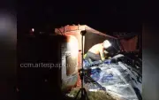 Motorista de carreta morre após tombamento na Castello Branco em Quadra