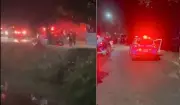 Motorista foge de abordagem e bate em árvore após perseguição em Miracema