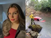 Mulher morre após carro cair em rio em São Carlos (SC)