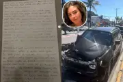 Namorado homenageia nutricionista morta em acidente com motorista embriagado no Guarujá