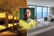 Neymar mora sobre maior reservatório de água da América Latina em Santos