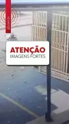 Ônibus do MOVE atinge motoboy estacionado em BH; vítima espera socorro