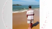 Paciente de 61 anos conhece o mar pela primeira vez após queda