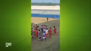 Pancadaria marca semifinal do Amazonense Sub-20 entre Manauara e São Raimundo