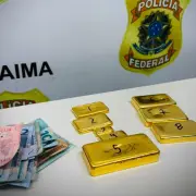 PF apreende 3,7 kg de ouro e prende suspeito em garimpo ilegal em RR