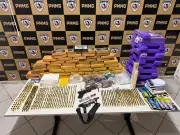 PM apreende submetralhadora e 900 munições em Governador Valadares