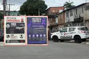 PM faz ação contra violência doméstica em comunidades de Santos