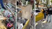Polícia encontra blusa suja de sangue em caçamba perto de prédio onde casal foi morto