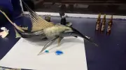 Preso com cocaína em escultura de peixe-espada na BR-364